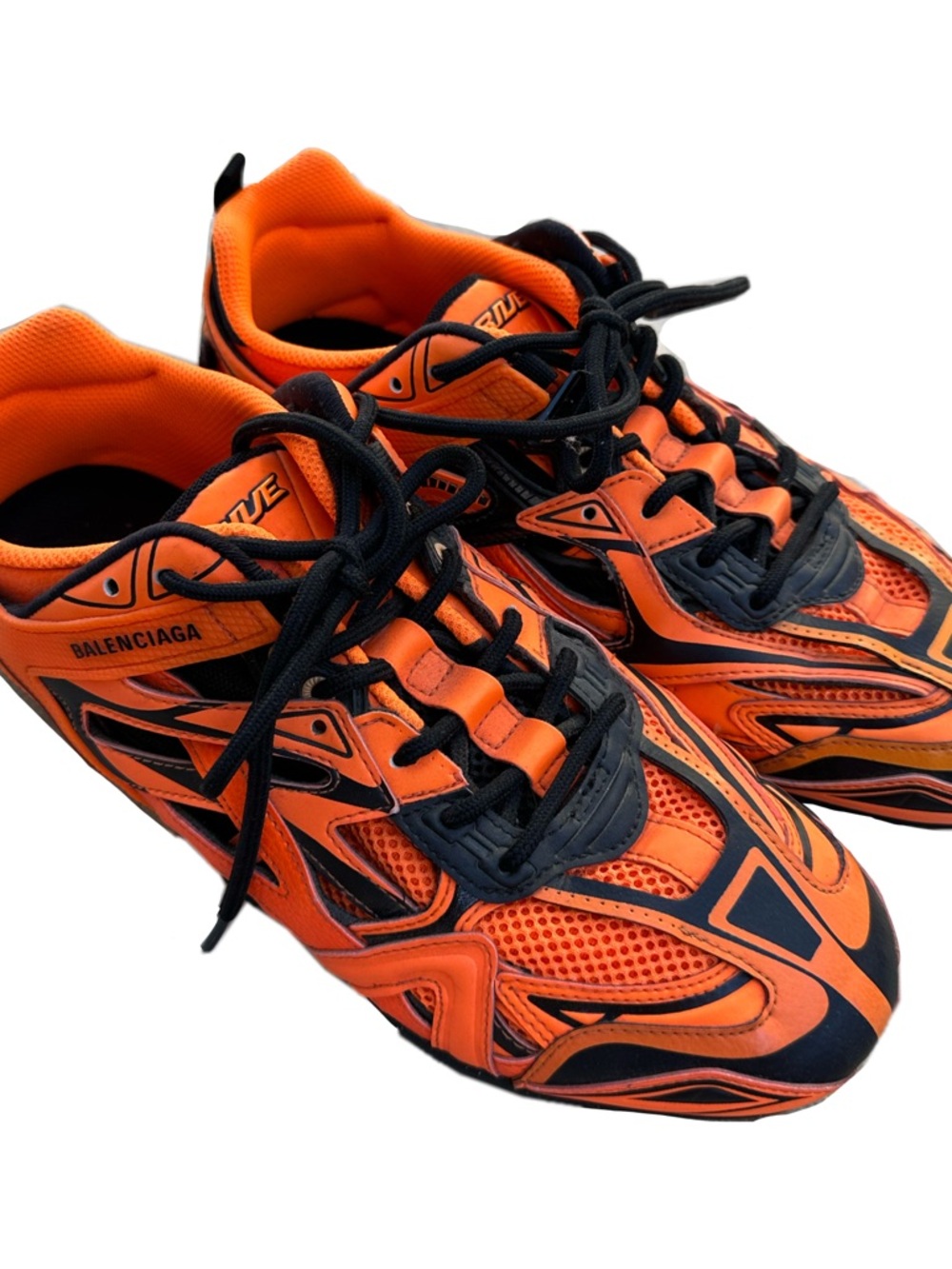 Balenciaga Orange and Black Sneakers